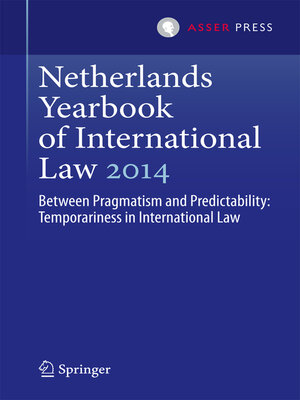 cover image of Netherlands Yearbook of International Law 2014